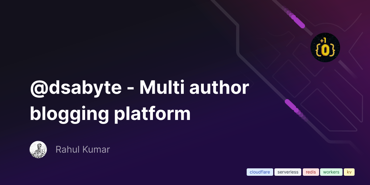 dsabyte - Multi author blogging platform