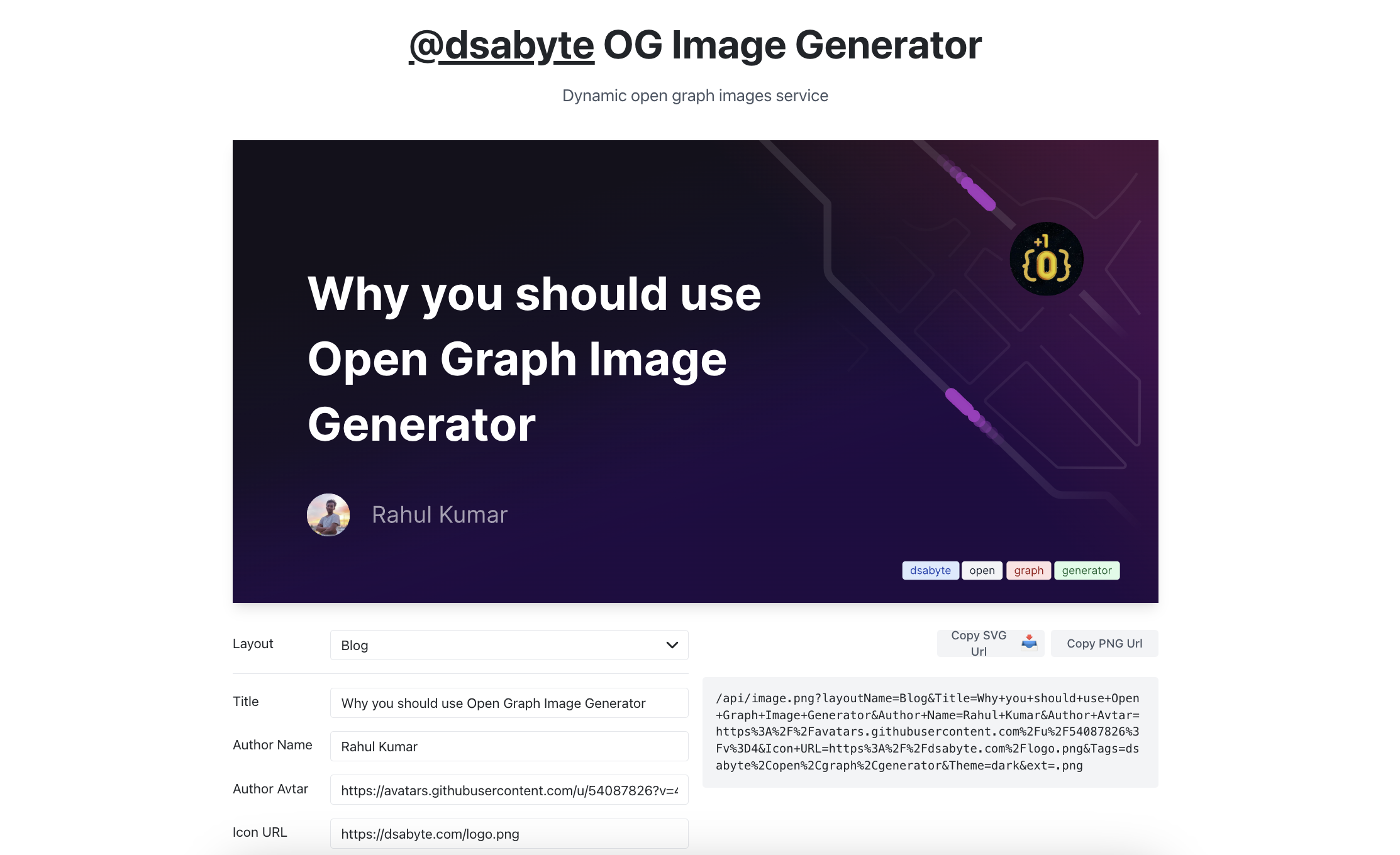 Open Graph Image Generator